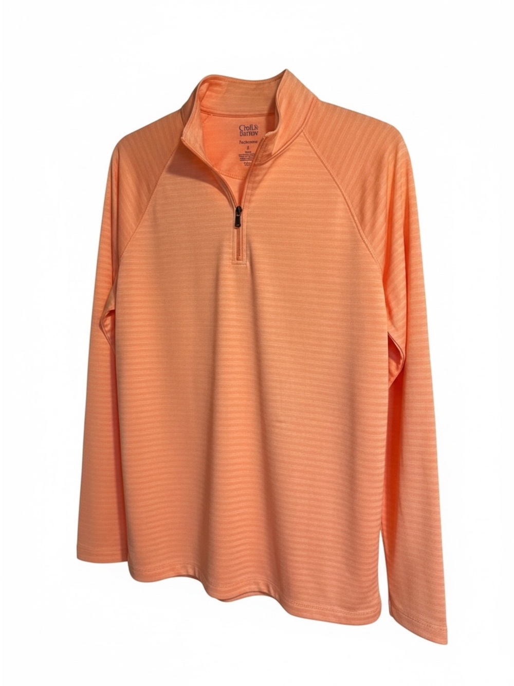 Croft & Barrow Men's XL Tangerine Half-Zip Performance Pullover